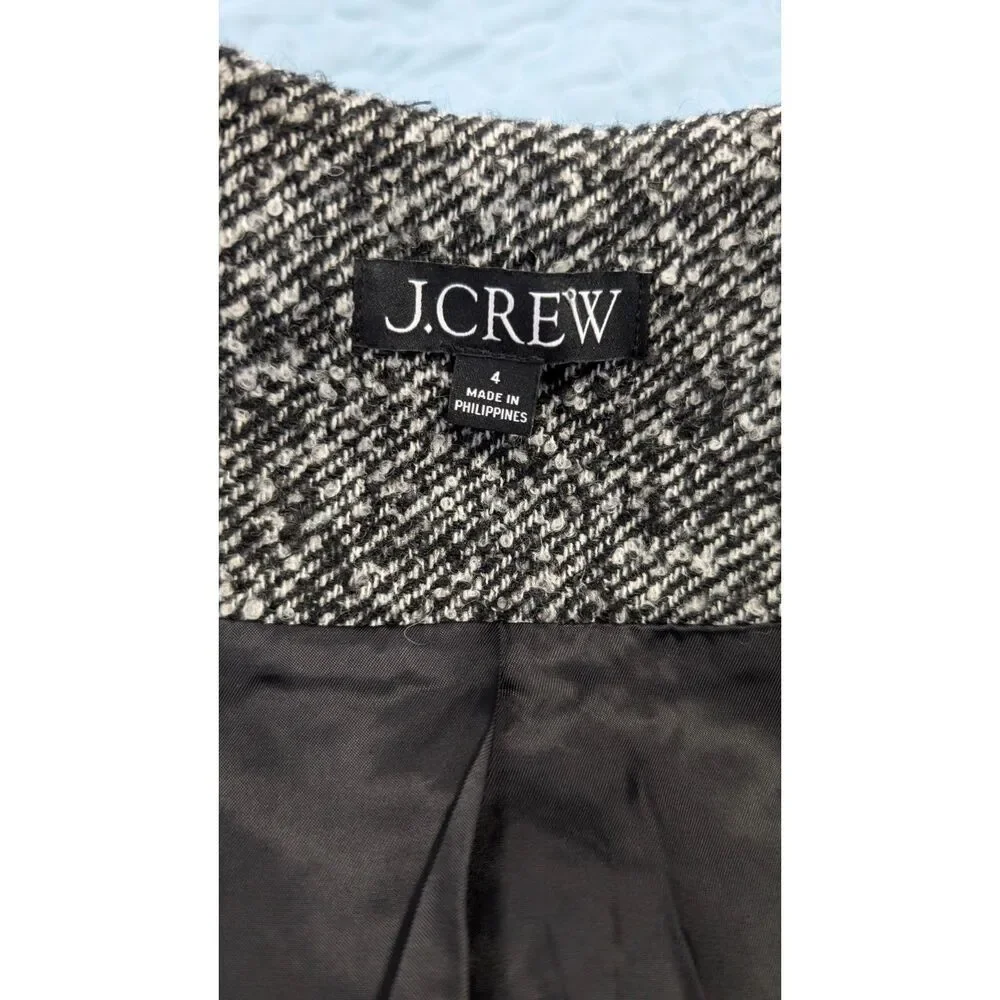 J.Crew Sample Holiday 2026 Black White Twill Lady Jacket 4 Quiet Luxury Parisian